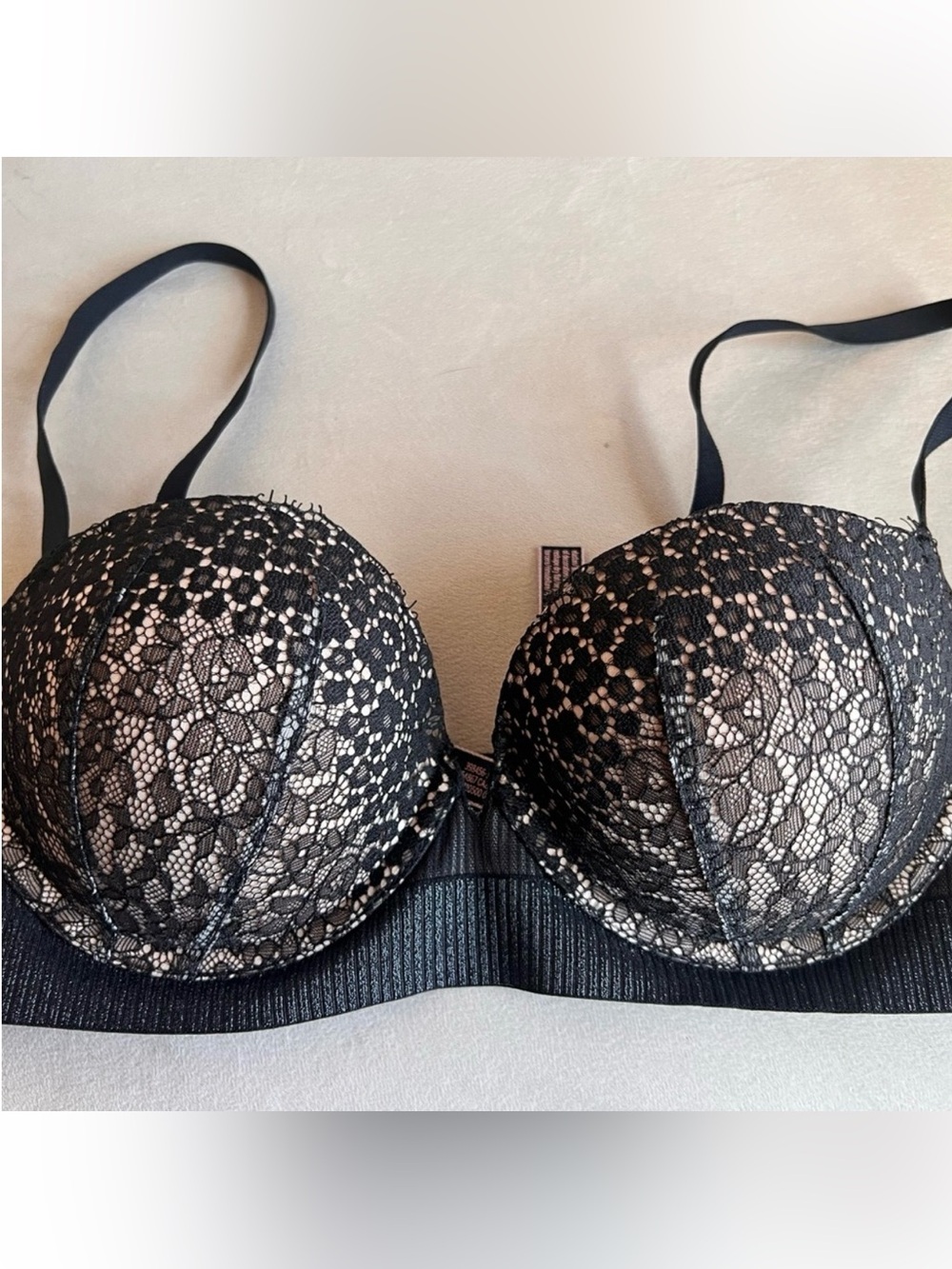 Victoria’s Secret Very Sexy Black Lace Push Up Bra